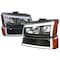 Spec-D Tuning 2003-2007 CHEVY SILVERADO AND AVALANCHE HEADLIGHTS AND BUMPER LIGHTS, PK  2 2LBLH-SIV03JM-G3-RS - alternate 1